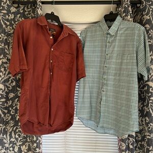 2 Men’s shirt size medium $8.00 for both shirts